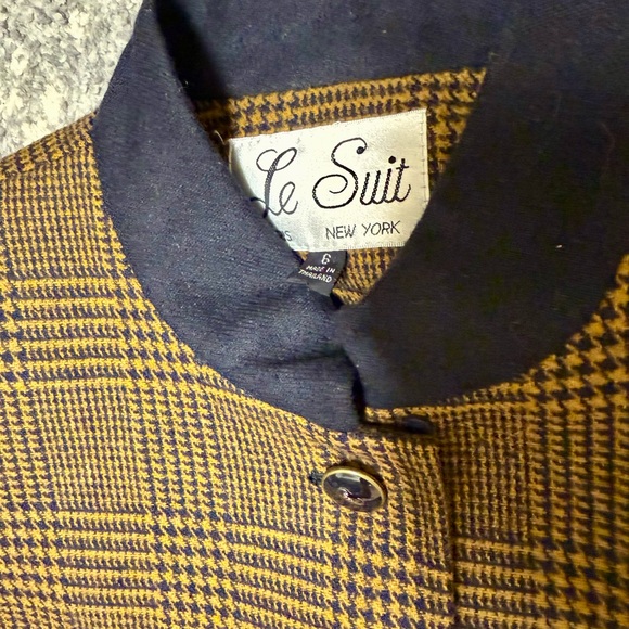 Vintage Tweed le Suit Blazer and Skirt Set 2pc Size 6 Women’s Wool - Picture 8 of 8